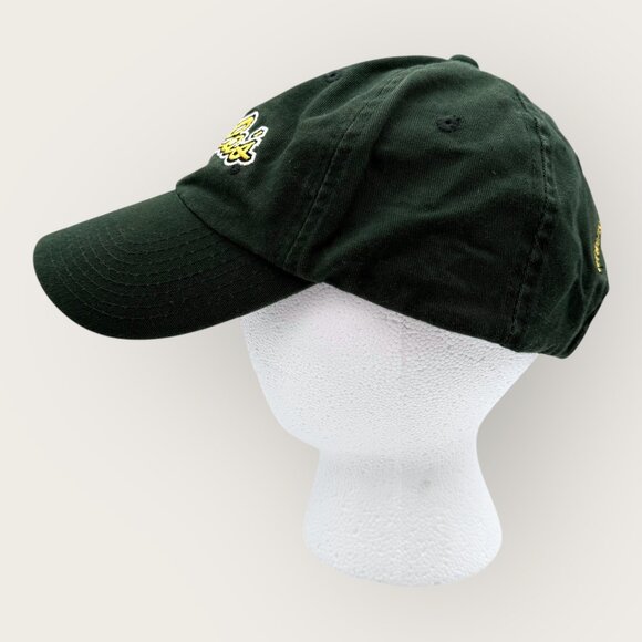 Cabelas Green Adjustable Strapback Hat Cotton Embroidered Logo Mens Curved Visor - Picture 2 of 7